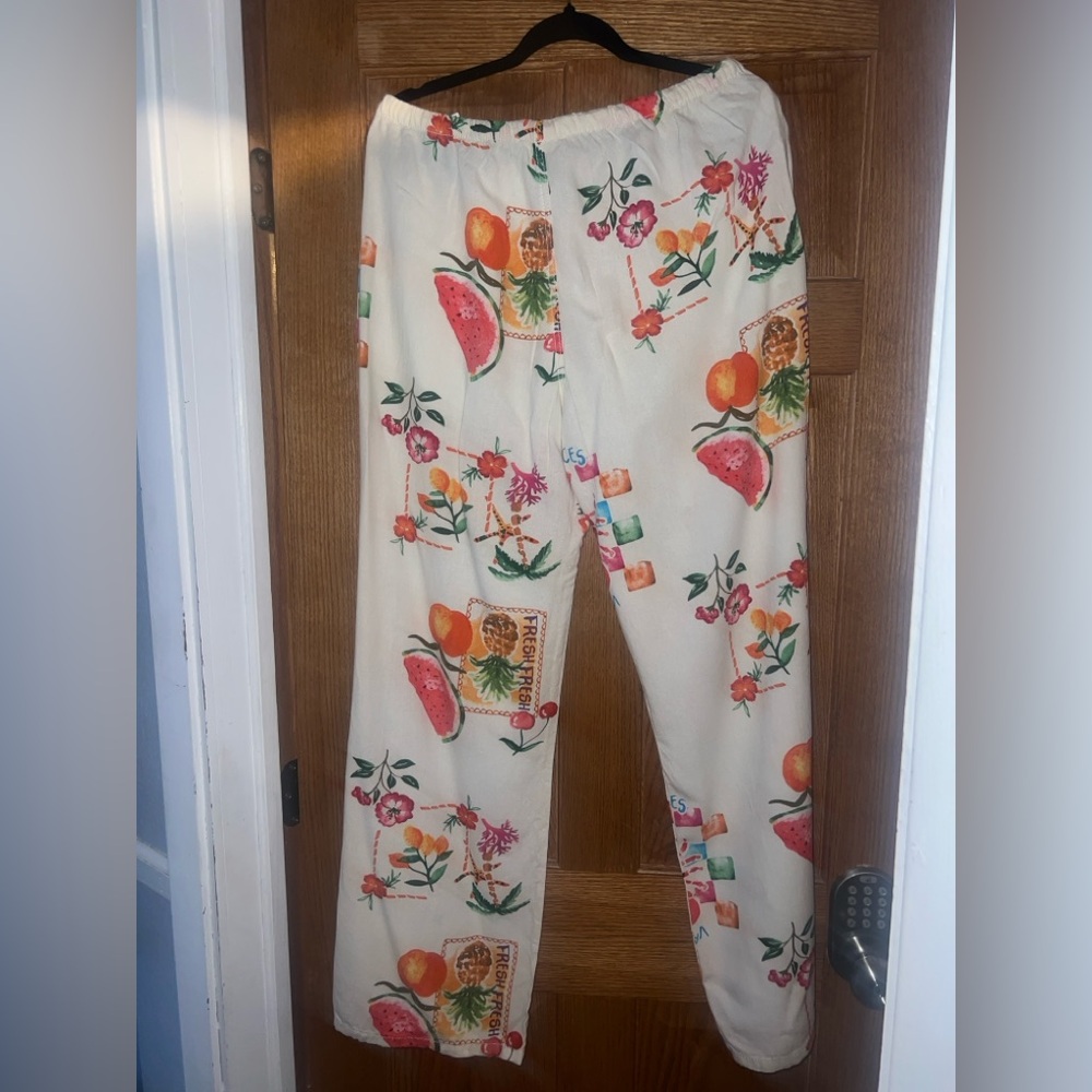 Cali 1850 Floral Print Wide Leg Pants